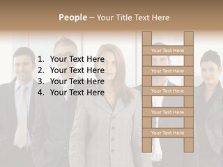 Young Team Staff PowerPoint Template