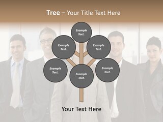 Young Team Staff PowerPoint Template
