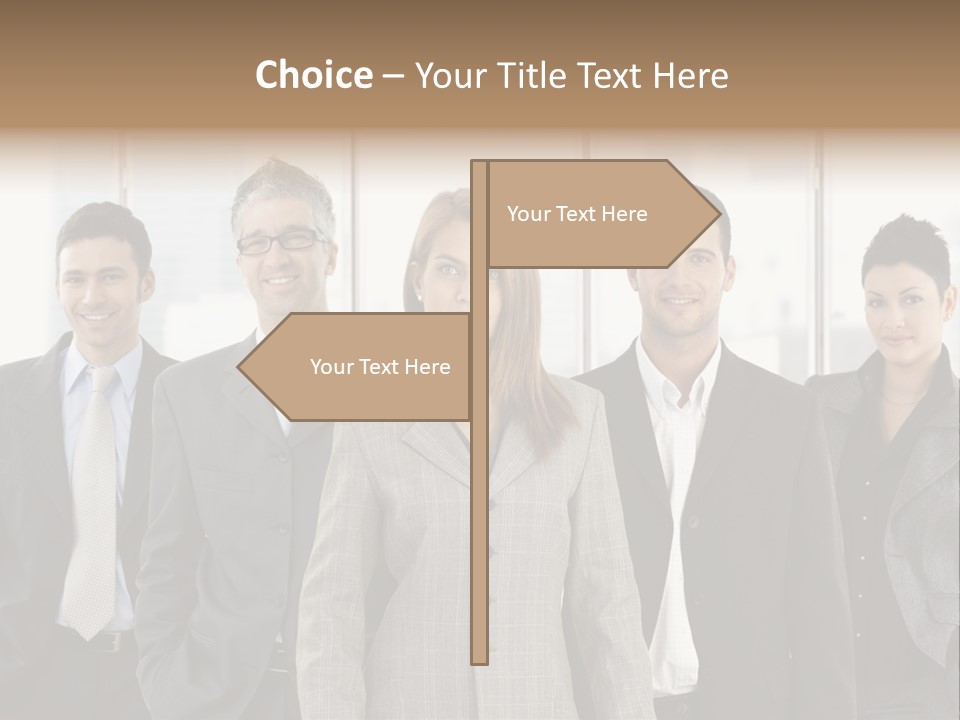 Young Team Staff PowerPoint Template