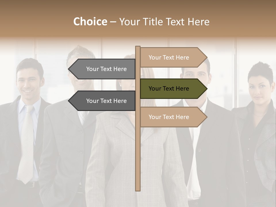 Young Team Staff PowerPoint Template