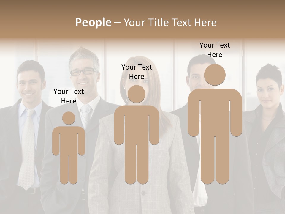 Young Team Staff PowerPoint Template