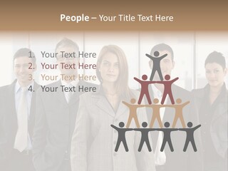 Young Team Staff PowerPoint Template