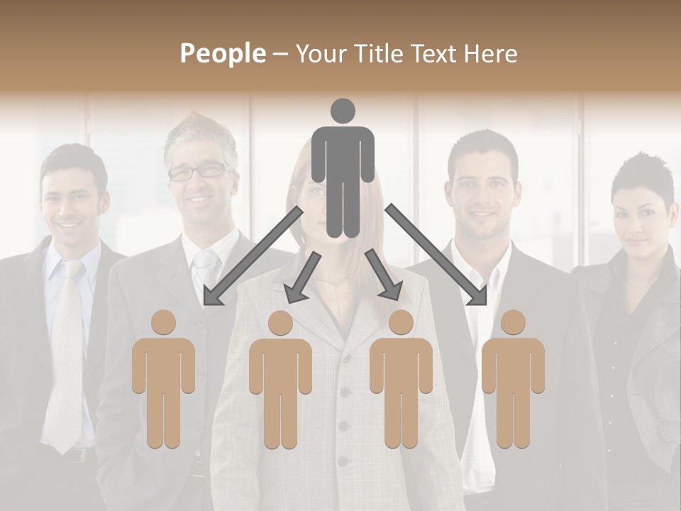 Young Team Staff PowerPoint Template