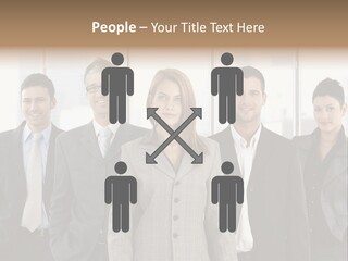 Young Team Staff PowerPoint Template
