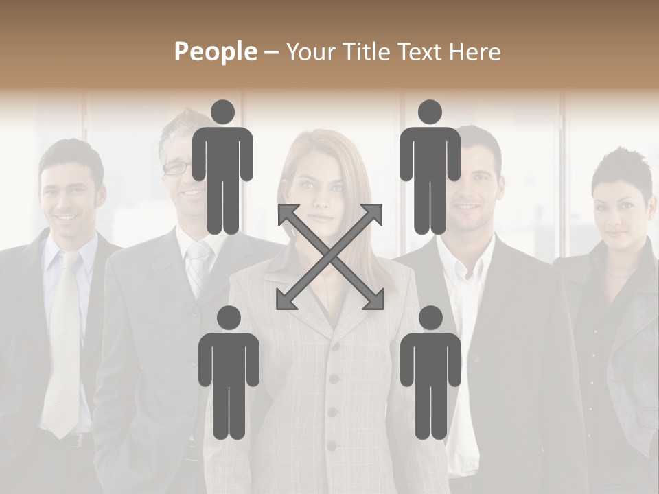 Young Team Staff PowerPoint Template