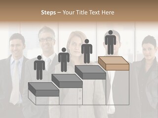Young Team Staff PowerPoint Template
