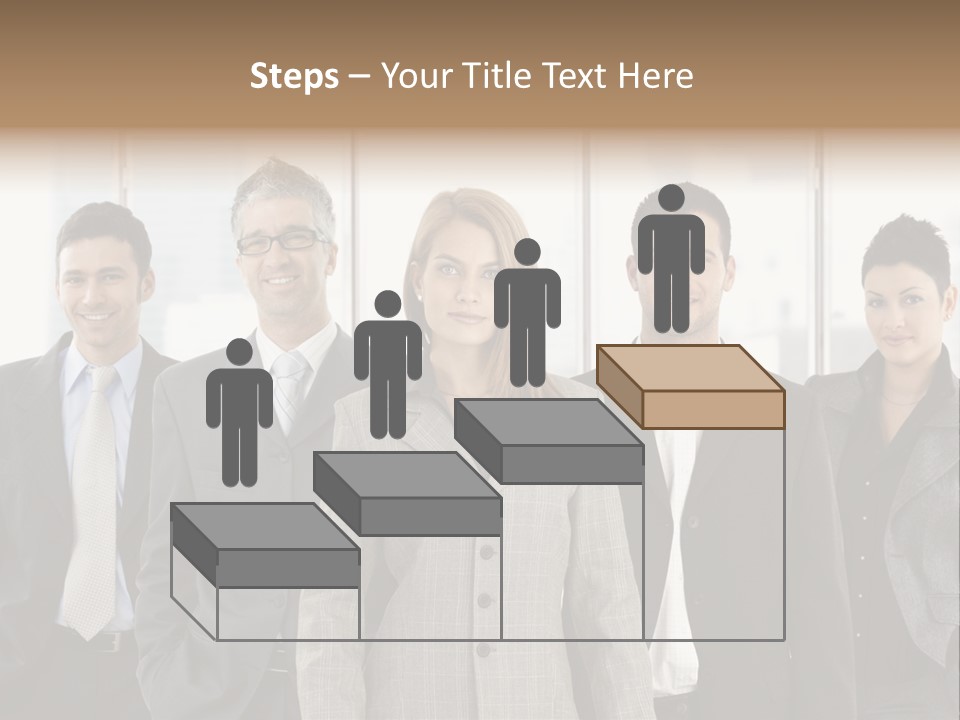 Young Team Staff PowerPoint Template