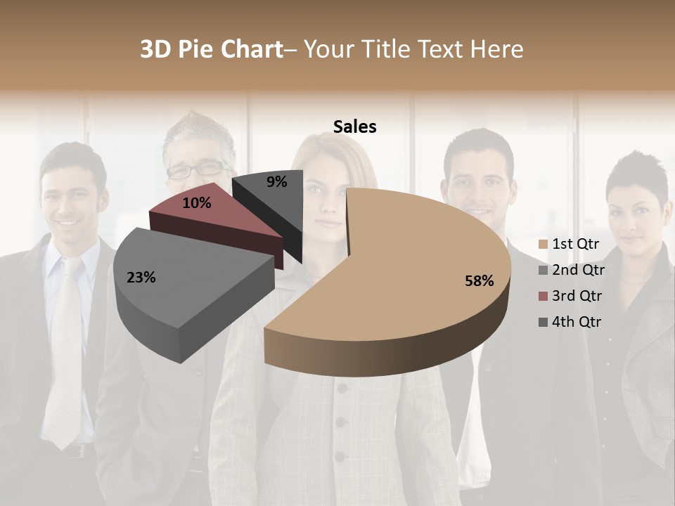Young Team Staff PowerPoint Template