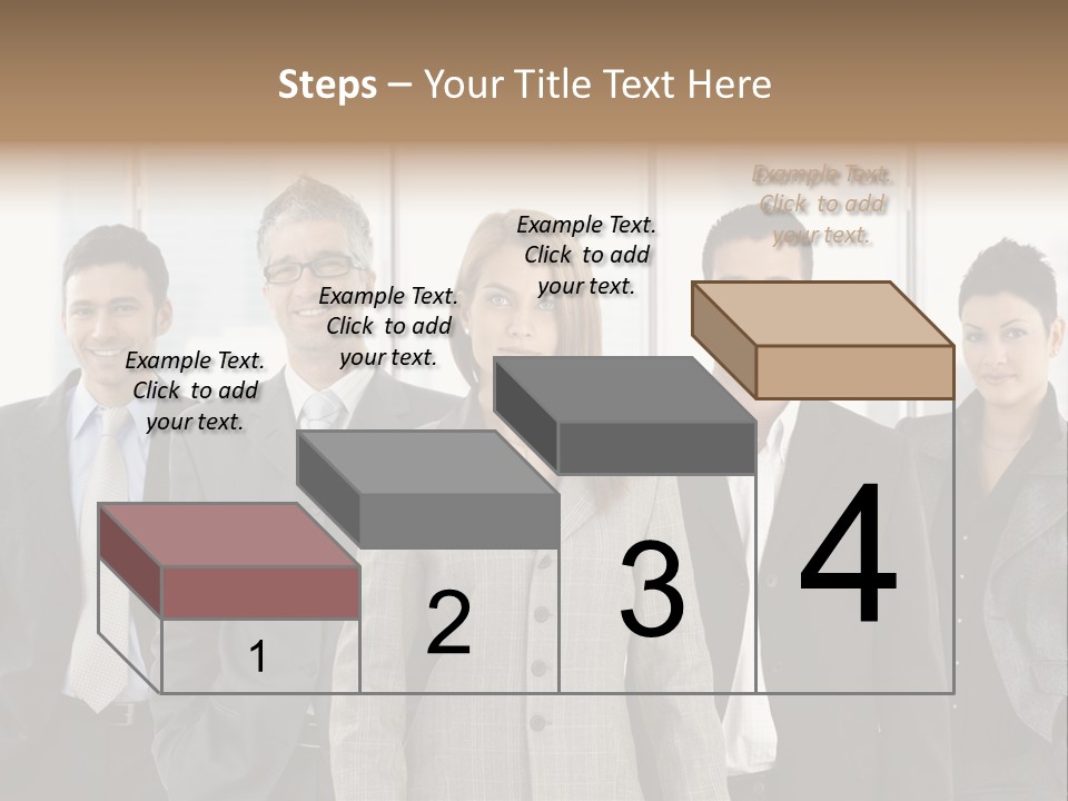 Young Team Staff PowerPoint Template