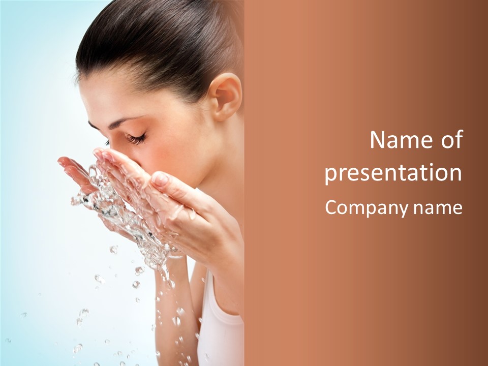 Skin Closed Closeup PowerPoint Template