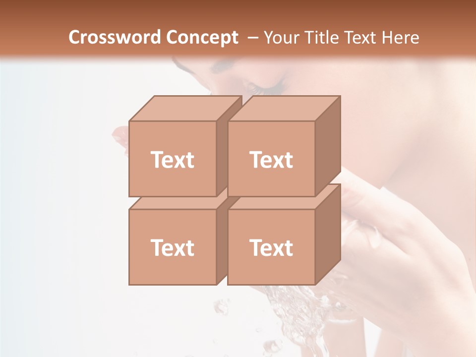 Skin Closed Closeup PowerPoint Template
