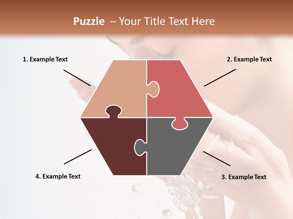 Skin Closed Closeup PowerPoint Template