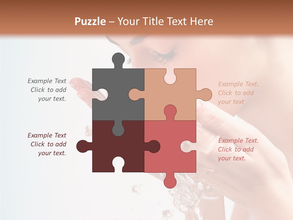 Skin Closed Closeup PowerPoint Template