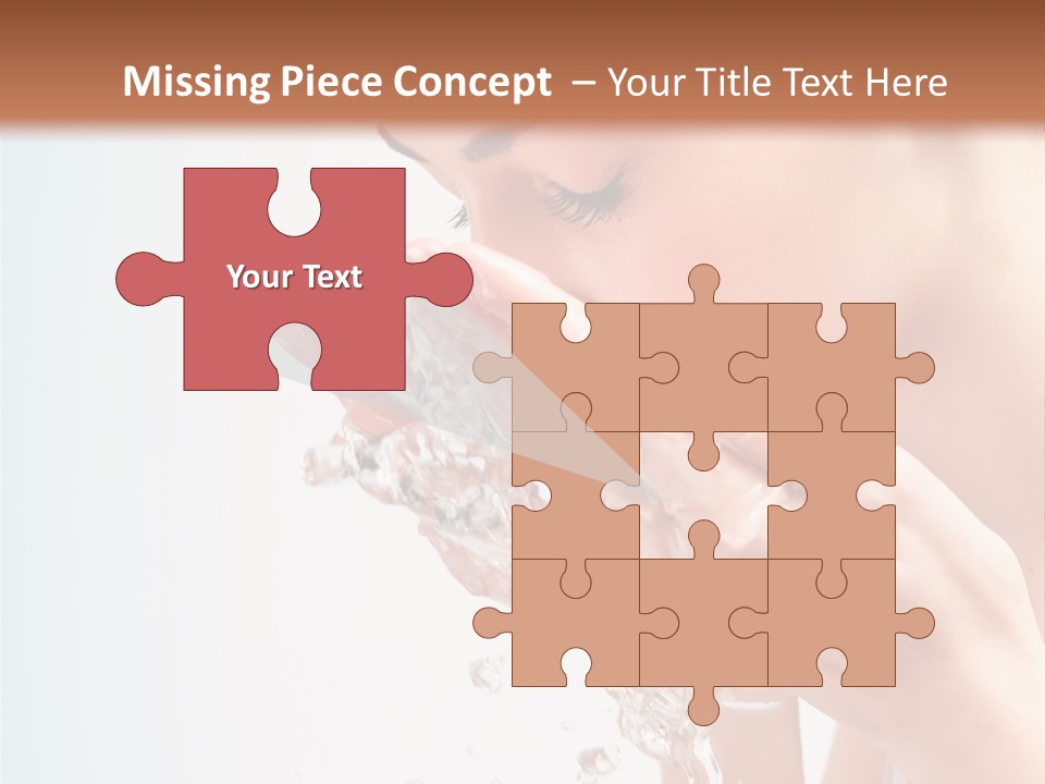 Skin Closed Closeup PowerPoint Template