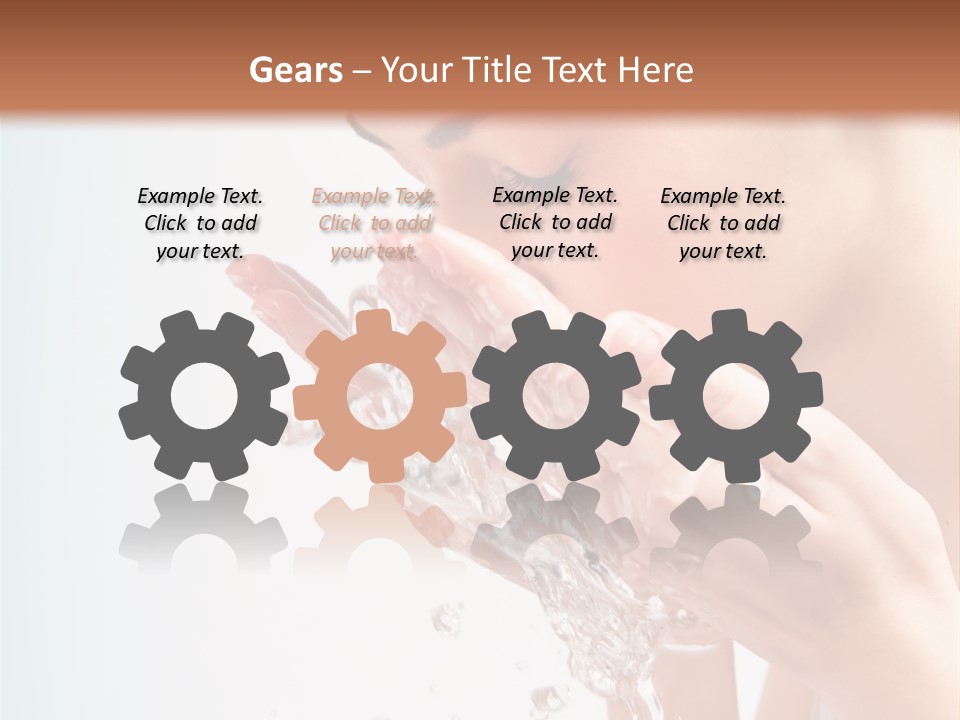 Skin Closed Closeup PowerPoint Template