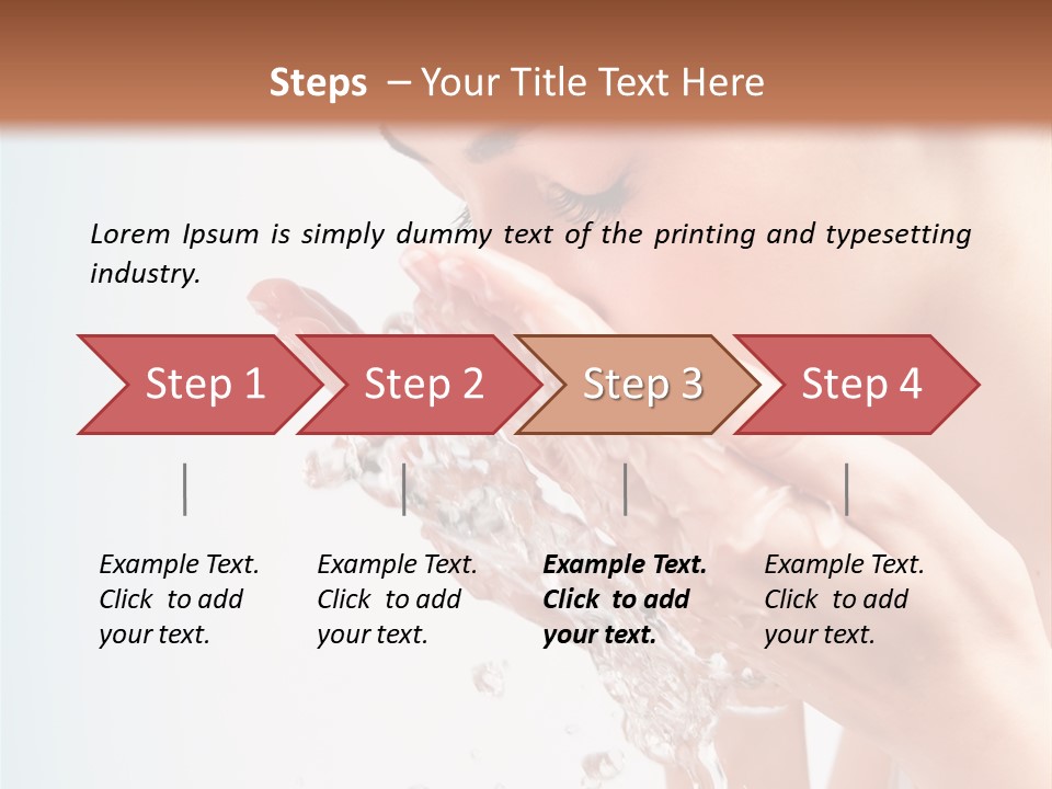 Skin Closed Closeup PowerPoint Template