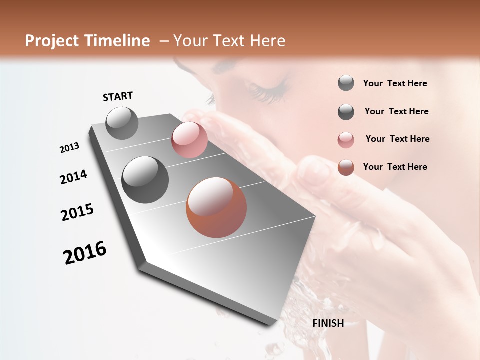 Skin Closed Closeup PowerPoint Template