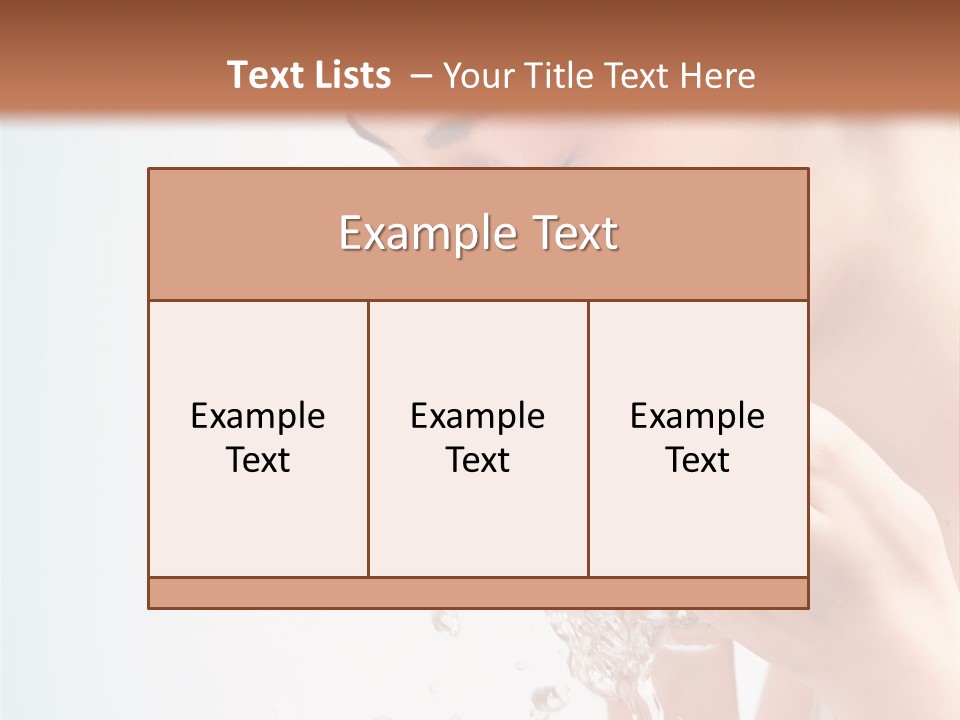 Skin Closed Closeup PowerPoint Template