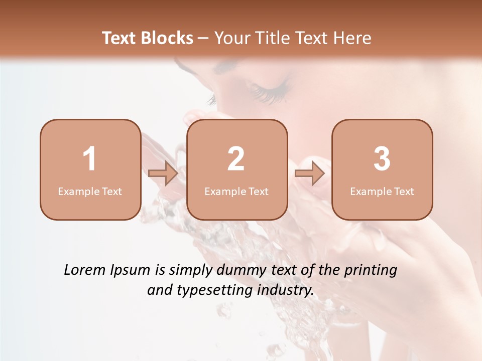 Skin Closed Closeup PowerPoint Template