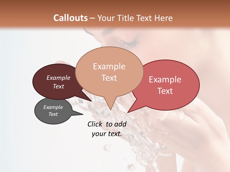 Skin Closed Closeup PowerPoint Template