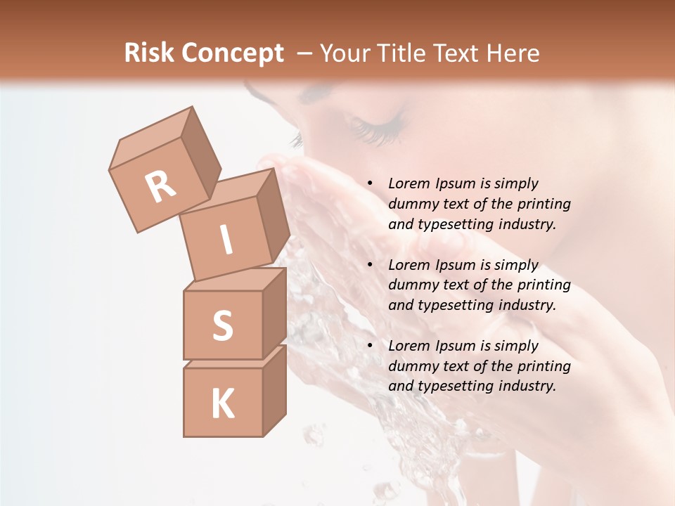 Skin Closed Closeup PowerPoint Template