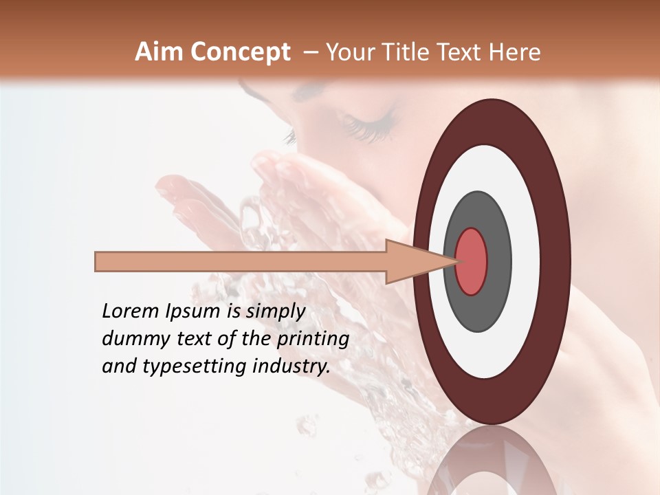 Skin Closed Closeup PowerPoint Template