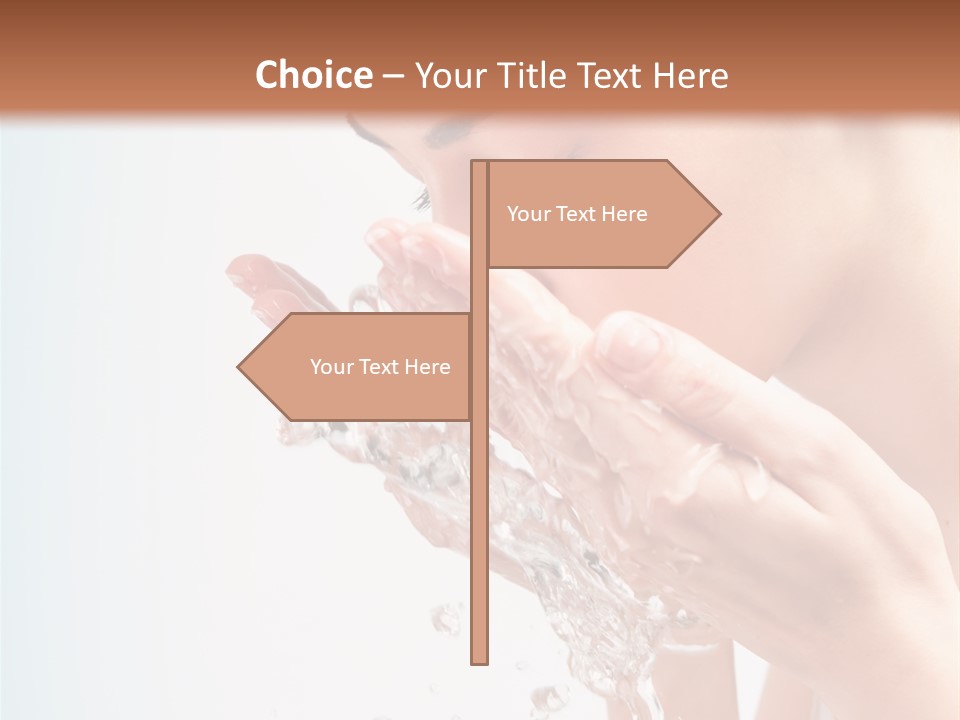 Skin Closed Closeup PowerPoint Template