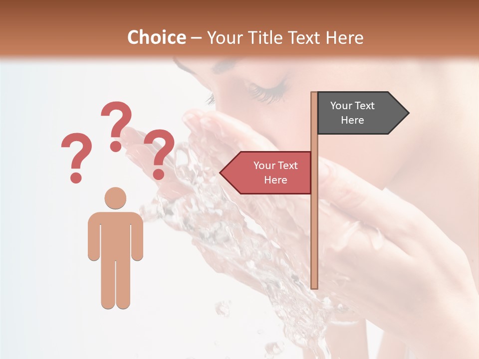 Skin Closed Closeup PowerPoint Template