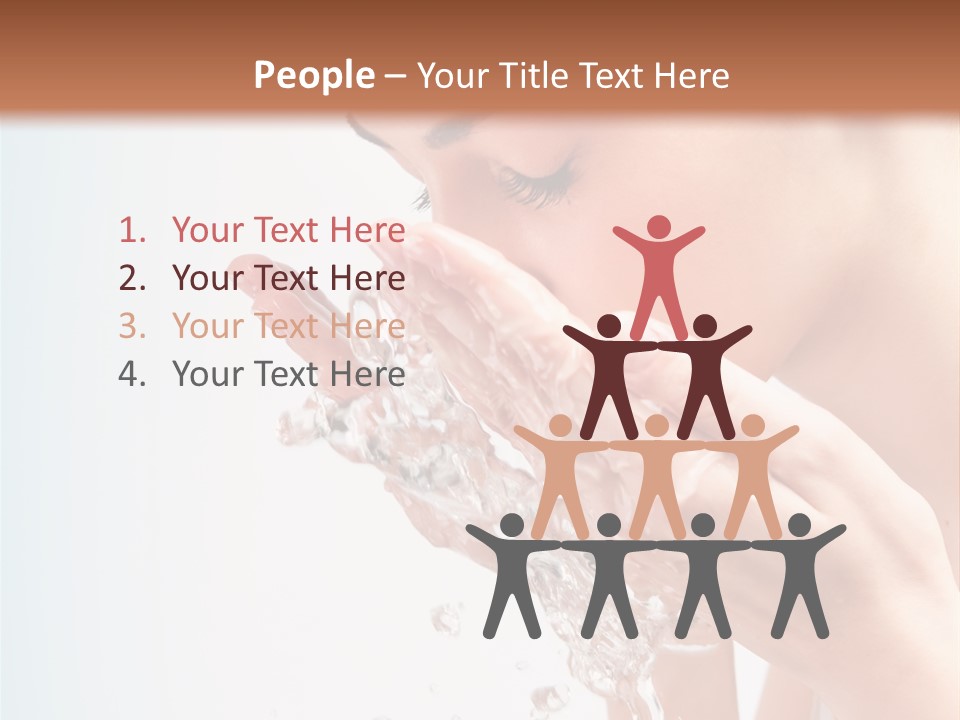 Skin Closed Closeup PowerPoint Template