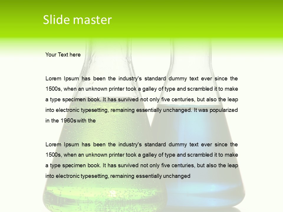 Tube Chemist Scientific PowerPoint Template