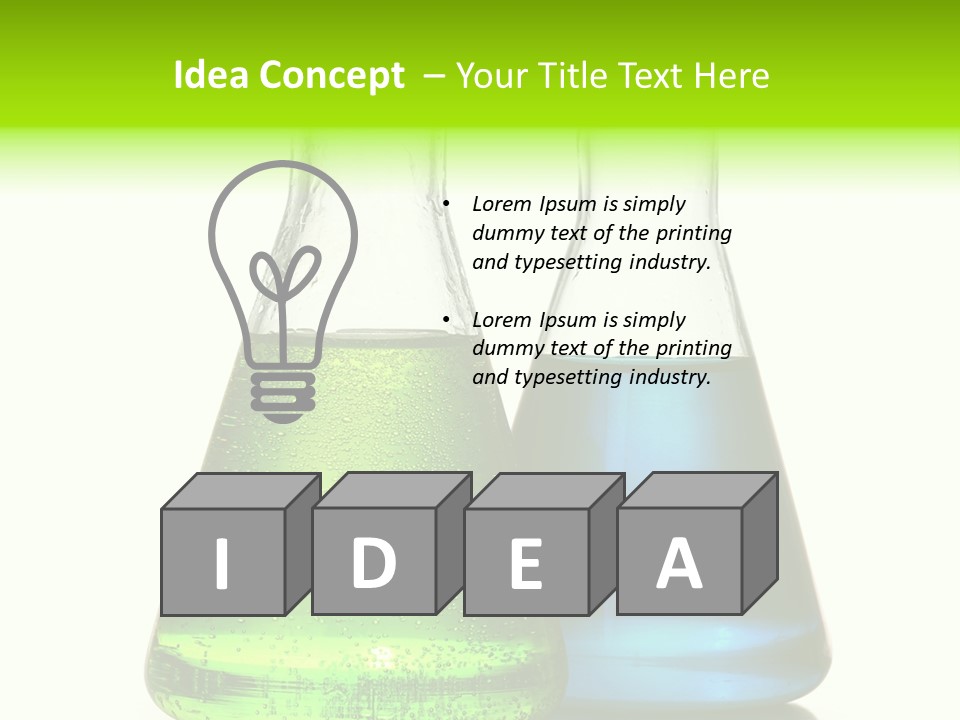 Tube Chemist Scientific PowerPoint Template