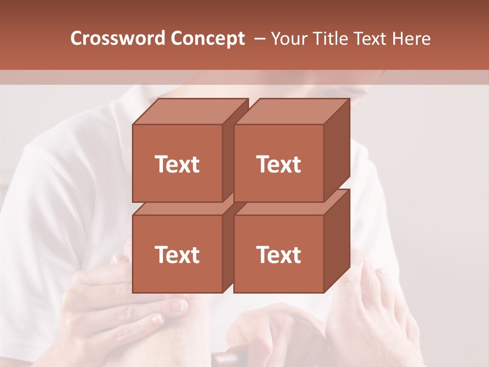 Fresh Luxury Lying PowerPoint Template