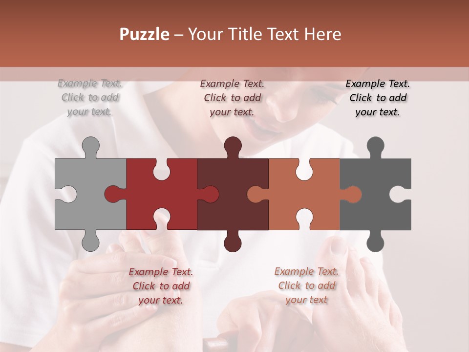 Fresh Luxury Lying PowerPoint Template