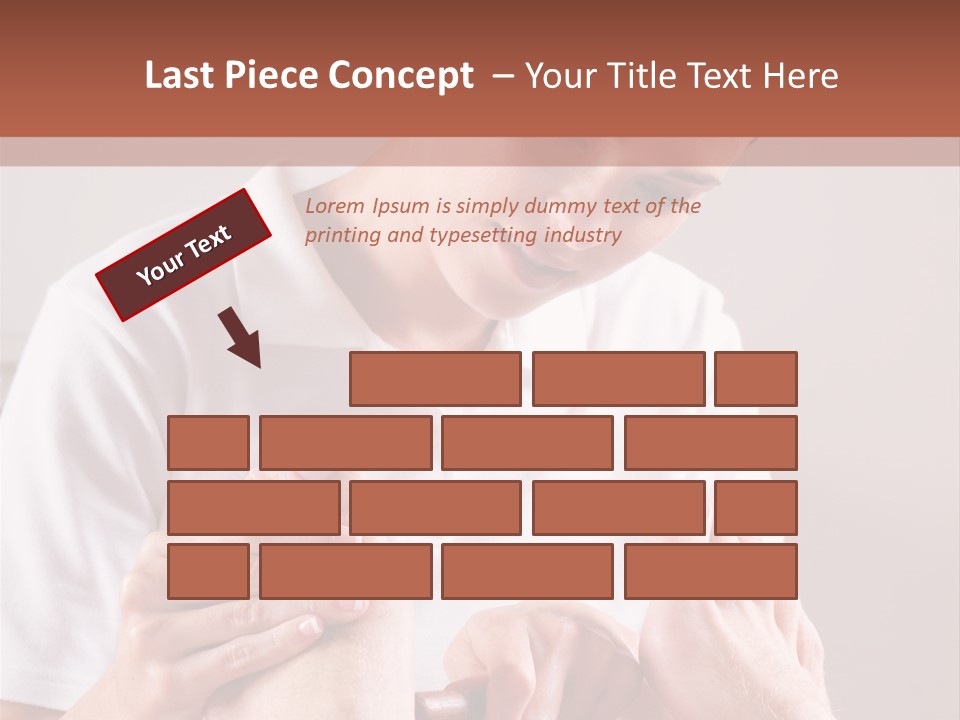 Fresh Luxury Lying PowerPoint Template