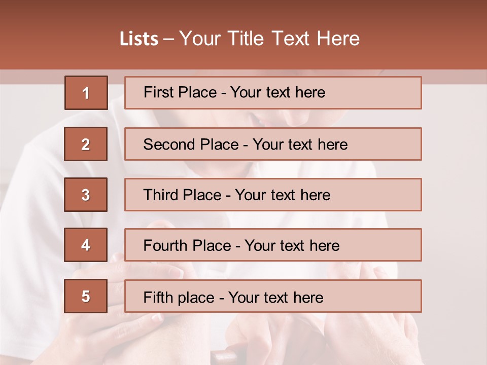 Fresh Luxury Lying PowerPoint Template