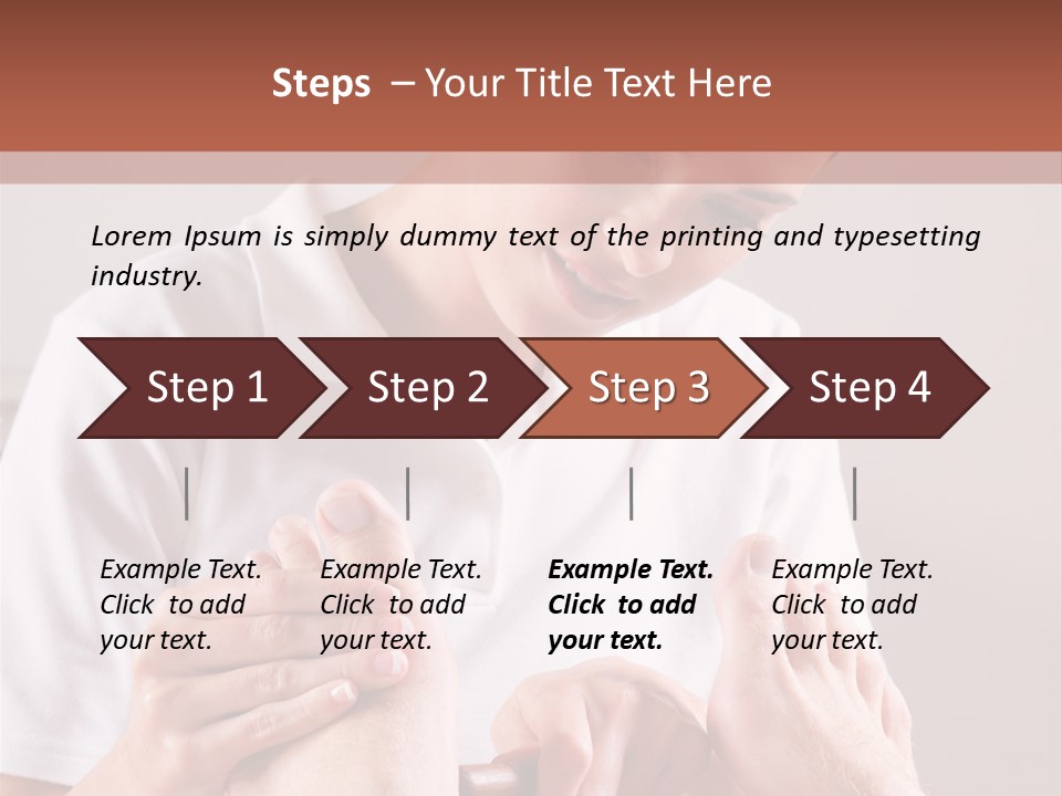 Fresh Luxury Lying PowerPoint Template