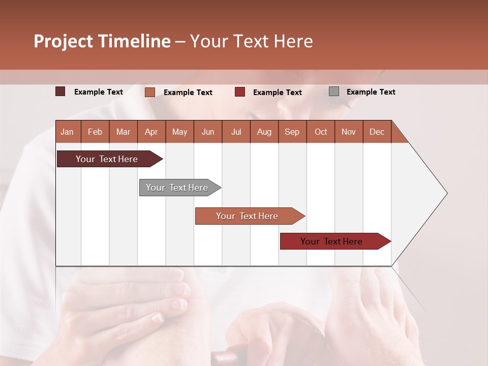 Fresh Luxury Lying PowerPoint Template