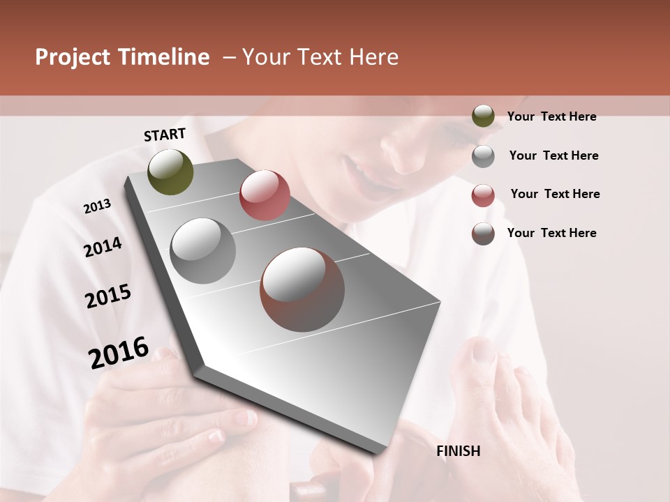 Fresh Luxury Lying PowerPoint Template