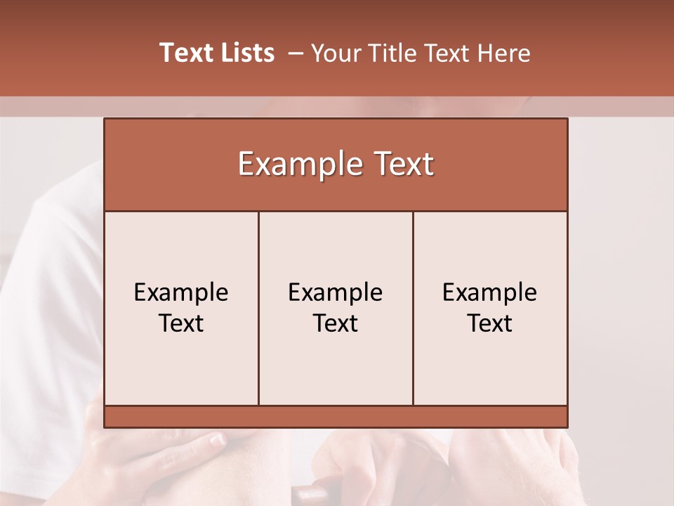 Fresh Luxury Lying PowerPoint Template