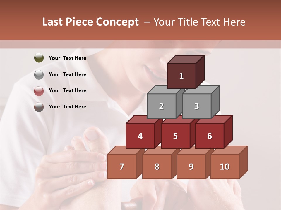 Fresh Luxury Lying PowerPoint Template