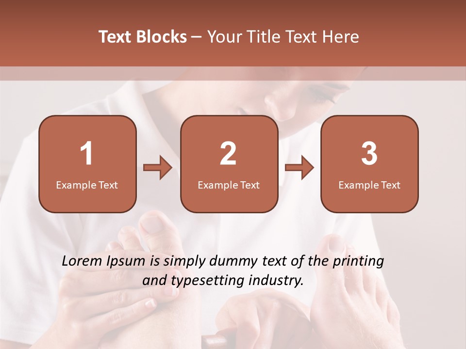 Fresh Luxury Lying PowerPoint Template