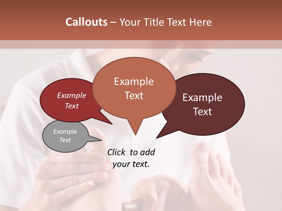 Fresh Luxury Lying PowerPoint Template