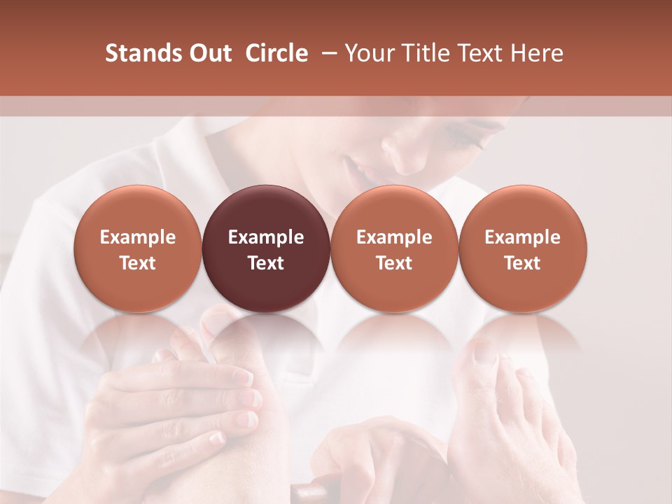 Fresh Luxury Lying PowerPoint Template