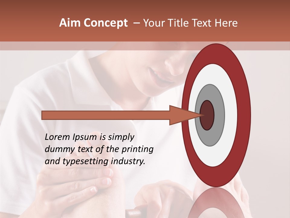 Fresh Luxury Lying PowerPoint Template