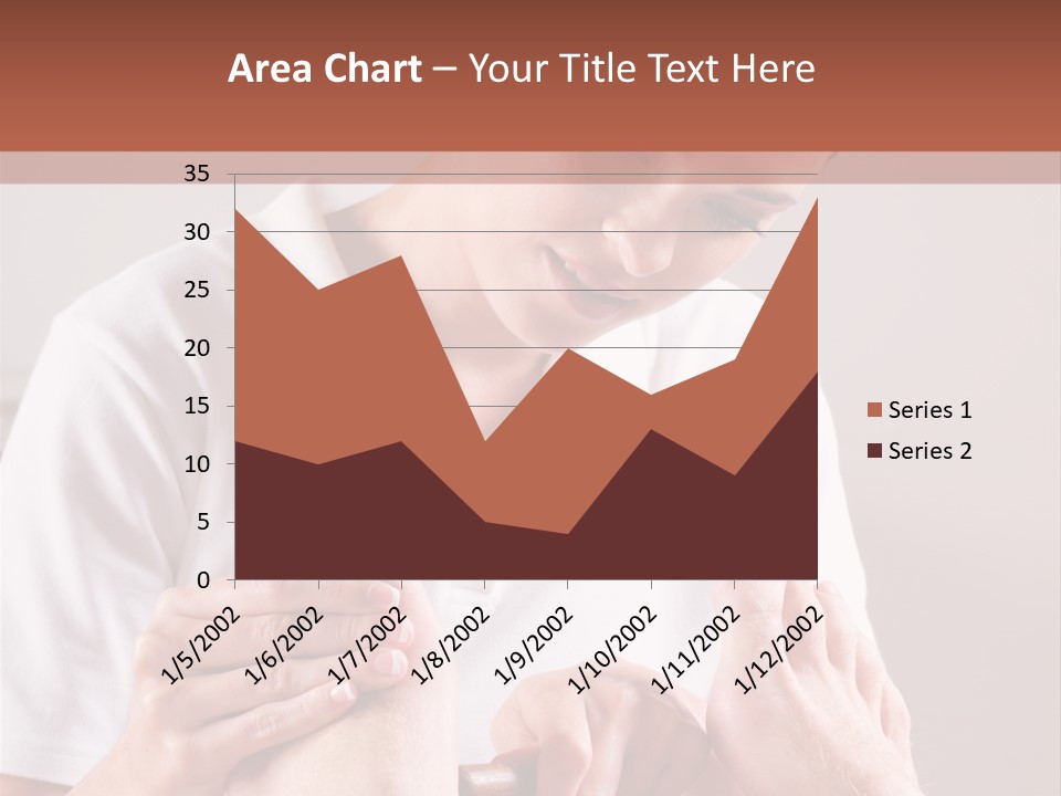 Fresh Luxury Lying PowerPoint Template