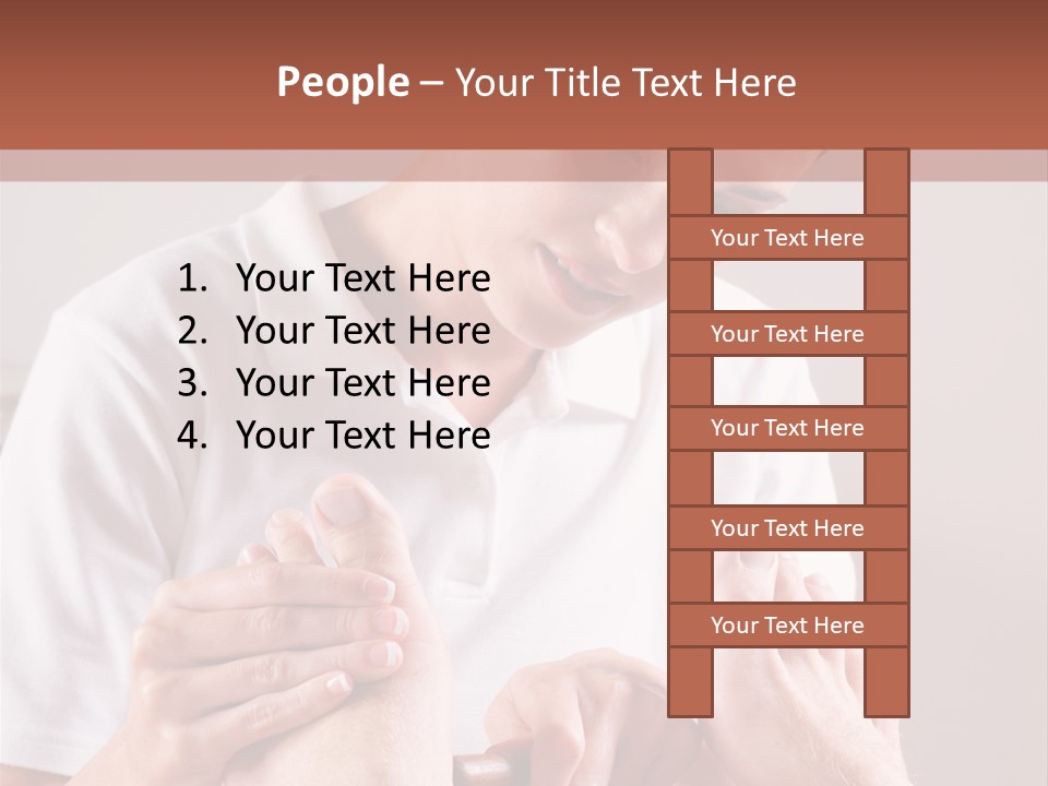 Fresh Luxury Lying PowerPoint Template