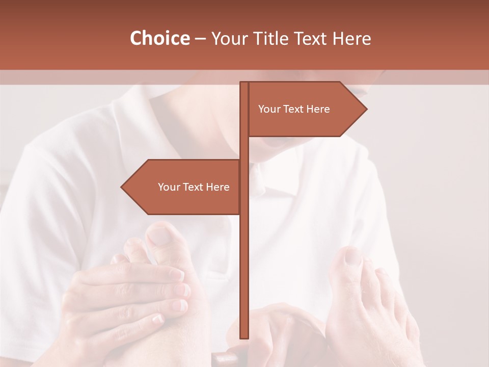 Fresh Luxury Lying PowerPoint Template