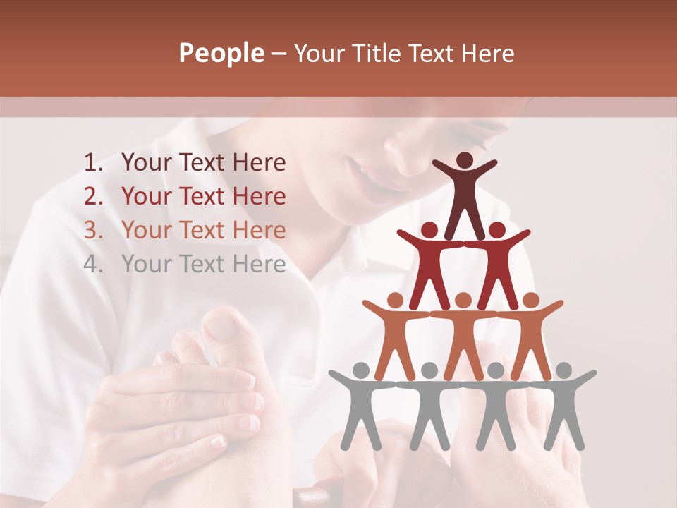 Fresh Luxury Lying PowerPoint Template