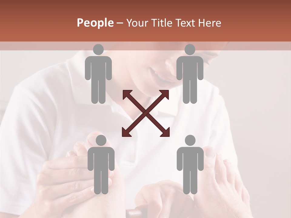 Fresh Luxury Lying PowerPoint Template