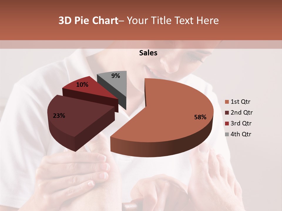 Fresh Luxury Lying PowerPoint Template